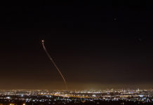 IDF Operation Protective Edge, in numbers Iron Dome intercepting a rocket over the lights of central Israel. (Photo: Anders Koenig)