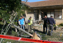 Gaza Rocket Attack Damages Two Sderot Homes