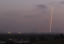 Volley of rockets fired from Gaza at southern Israel